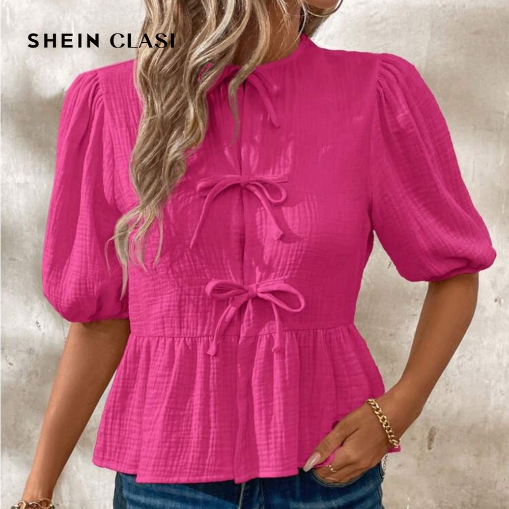 New hot pink blouse - Picture 2 of 4